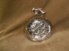 Solid Brass Serving Bowl Molded Leaf Shaped