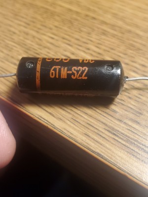 Sprague Black Beauty Capacitor .022 uf 600v Guitar Tone Cap Sprague Black Beauty Capacitor .022 uf 600v Guitar Tone Cap