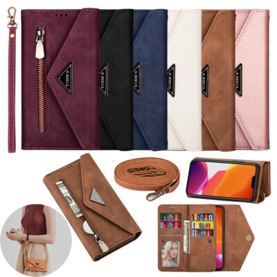 Flip Cover Für iPhone Wallet Etui Hülle Leder Magnet Handy Tasche Schutzhülle