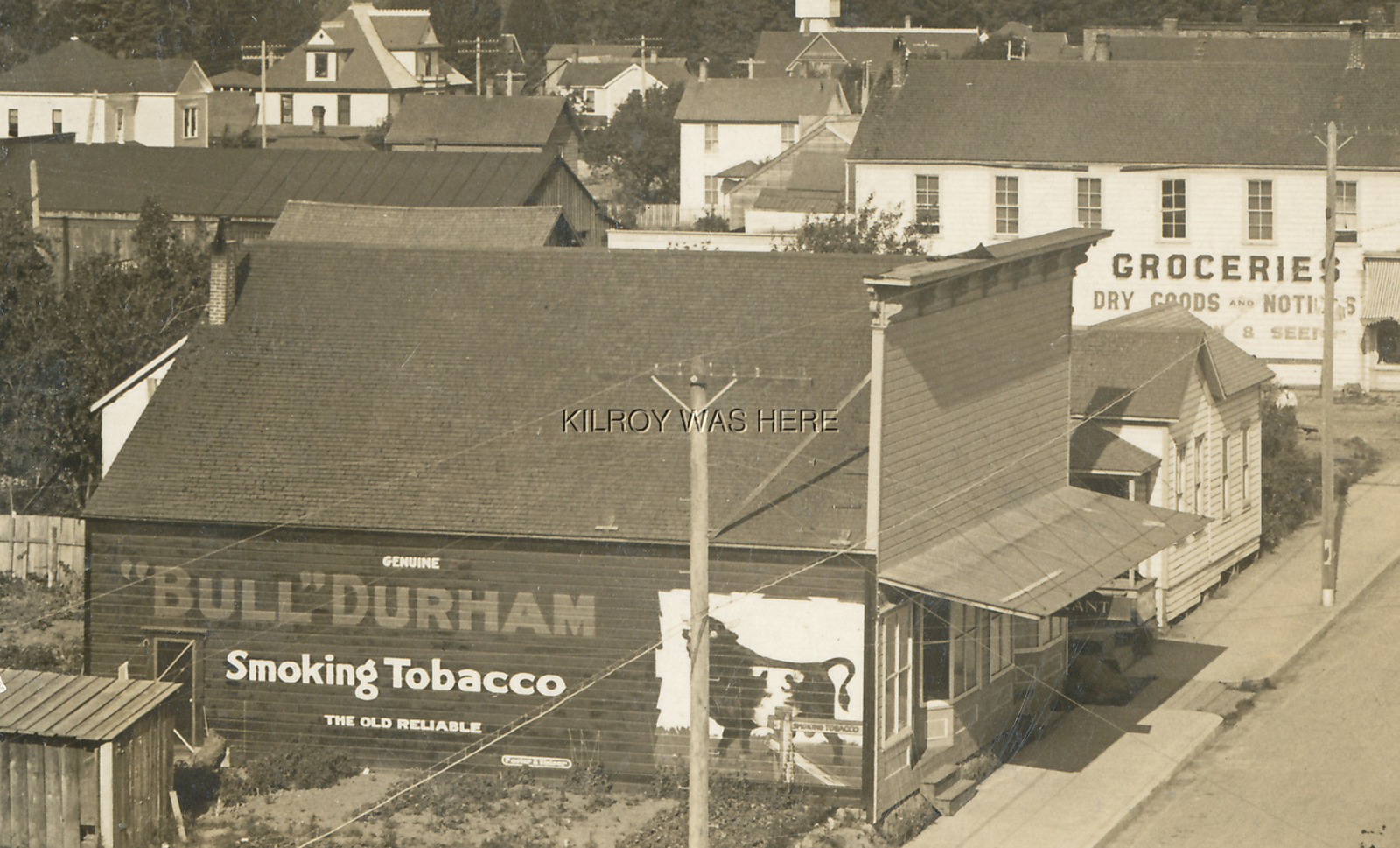 1911 RPPC MYRTLE POINT OREGON SPRUCE ST BULL DURHAM MURAL MASSON VET SURGEON WOW eBay