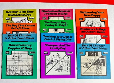 11 Vintage Ken-L Ration 1987 Dog Care Pamphlets Behavoir Food Training Puppy