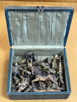 Elastolin Composition Lot Of 12 Soldiers And Horse