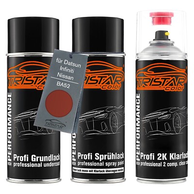 Autolack 2K Spraydosen Set für Datsun Infiniti Nissan BA52 Fired Iron Perl