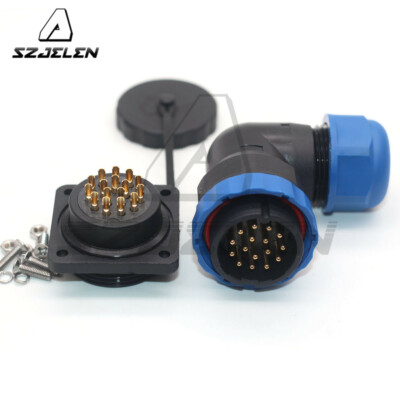 SD28 2Pin-26Pin Flanged Elbow Aviation Connector,Electrical Cable Wire Connector
