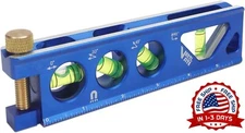 Nivel Torpedo, Magnetico, Verti Site 4 Vial Para Doblado De Conductos, Alum NEW.