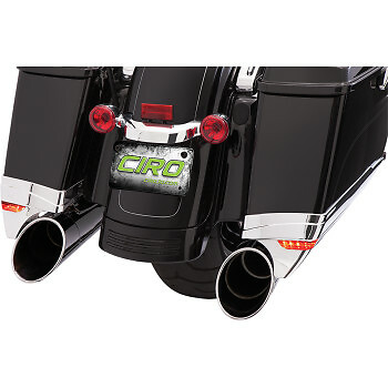 harley chrome bag extensions