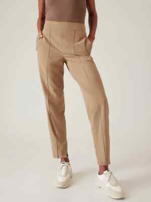 Athleta SZ 2 (XS) Brooklyn Heights High Rise Pant, Big Sur Brown, Ankle Pants