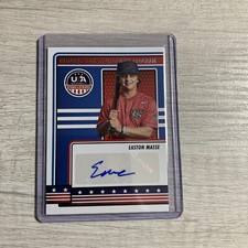 2023 USA Stars & Stripes EASTON MASSE Auto BLUE FOIL 