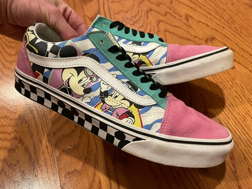 Vans Disney Mickey Mouse All over 80s Print Shoes Mens Size 9.5, Women's 11  | eBay