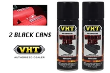 x2 VHT SP201 Wrinkle Black Wrinkle Texture Spray Paint Engine Valve Cover 11oz