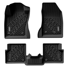 Floor Mats Liners 3D Molded Black Fits For Jeep Renegade 2015-2023 All Weather