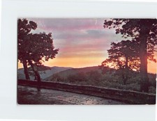 Postcard Sunset from Franklin Cliffs Skyline Drive Shenandoah National Park VA