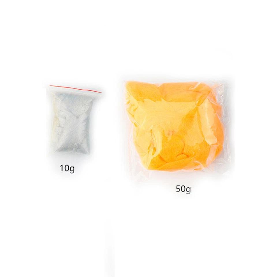 Fibra de lana súper suave de 15 colores itinerante para fieltro de aguja hilado manual 10/50 g Foto 3 de 4