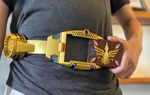 Kamen Rider Ryuki Odin Gold Immortal Cosplay Belt Sound & Light w/ NFC Card Toy - Picture 12 of 13