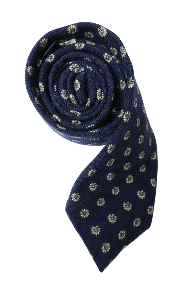 SUITSUPPLY Corbata Hombre 150 x 8 CM 100% Lana Punta Estampado Floral Azul Marino Foto 2 de 4