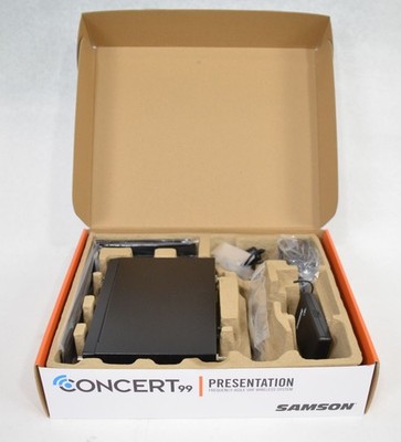 Open Box Samson Concert 99 Wireless UHF Receiver 470-494MHz CB99 Beltpack LM10