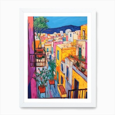Catania Italien 1 Fauvist Gemälde Ar gerahmt Wandbild Poster Leinwanddruck Bild