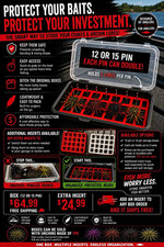 Coike & Urchin Lure Tackle/Storage Box Case w...