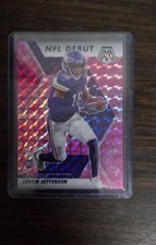 2020 Panini Mosaic - NFL Debut Justin Jefferson #270 Camo Pink Mosaic Prizm (RC)
