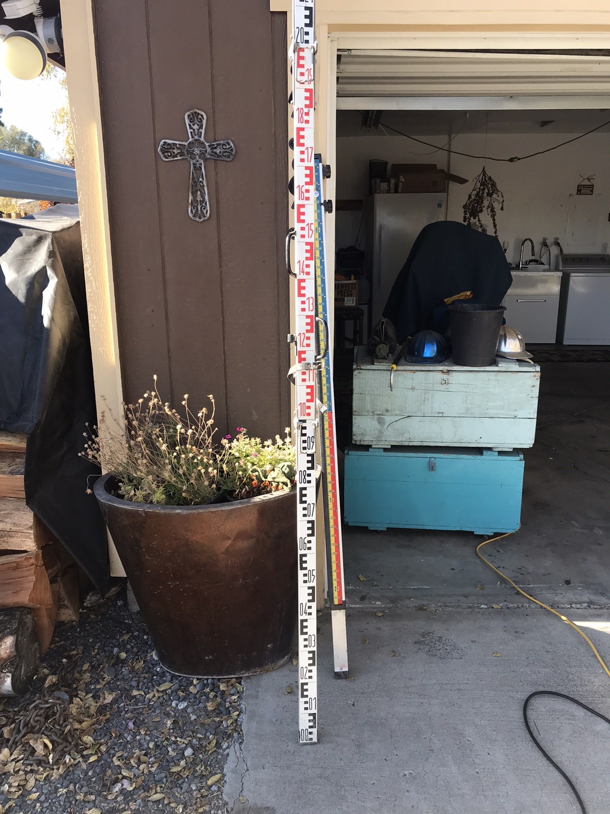 Vintage Carl Zeiss - 4 Meter Wooden Folding Digital/Optical/Stadia/Survey Rod