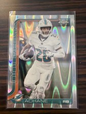 2025 Topps Chrome Football Devon Achane Ray Wave Refractor