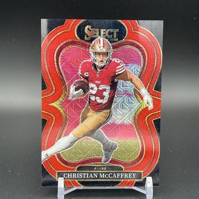 2025 Panini Select Christian McCaffrey #317 Suite Level Red Mojo /49 Color Match