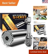 Super Universal Socket Tool with Power Drill Adapter - Ultimate Gift for Men