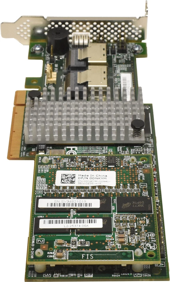 Dell LSI MR SAS 9265-8i 6Gb/s 1GB PCIe x8 RAID Controller 0DNKYM + Cavo LP C6220 - Immagine 4 di 4