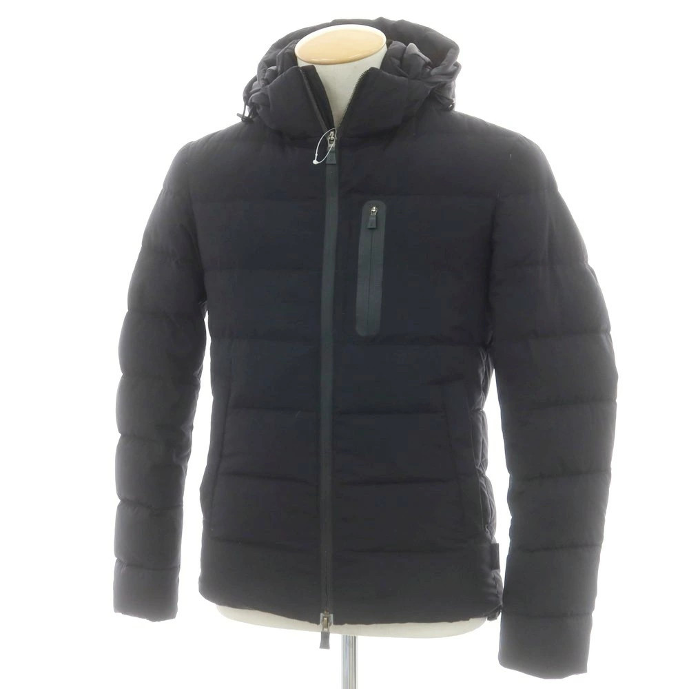 [Used] Herno polyester double zip down jacket bla… - image 1