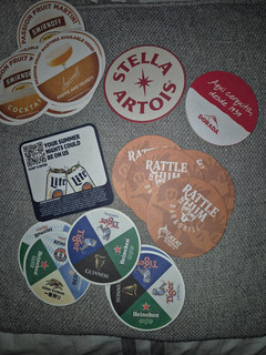 BAR COASTERS MIXED LOT OF 23...BREWERIANA