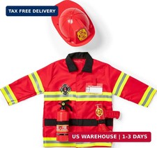 Melissa  Doug Fire Chief Role Play Costume Dress-Up Set