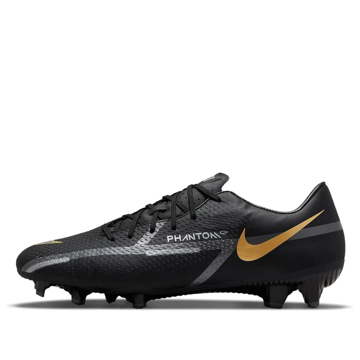Preços baixos em Nike Phantom GT2 Academy MG Black Metallic Gold