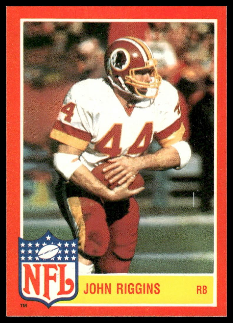 1985 Topps #9 John Riggins Glossy NFL Stars Washington Redskins