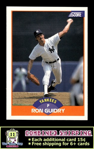 Ron Guidry #342 1989 Score card