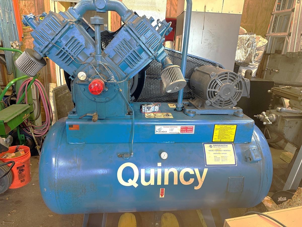 1989 Quincy Model EE-5120 Electric Reciprocating Air Compressor