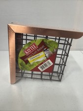 New Kaytee Hanging Suet Basket with Copper Roof Metal 5" x 5"