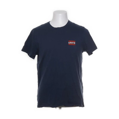 Levi Strauss & Co, T-shirt, Größe: L, SLIM, Blau, Baumwolle, Print, Herren #OF0