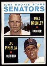 1964 Topps #167 Mike Brumley/Lou Piniella Excellent+ RC Rookie Senator ID:149726