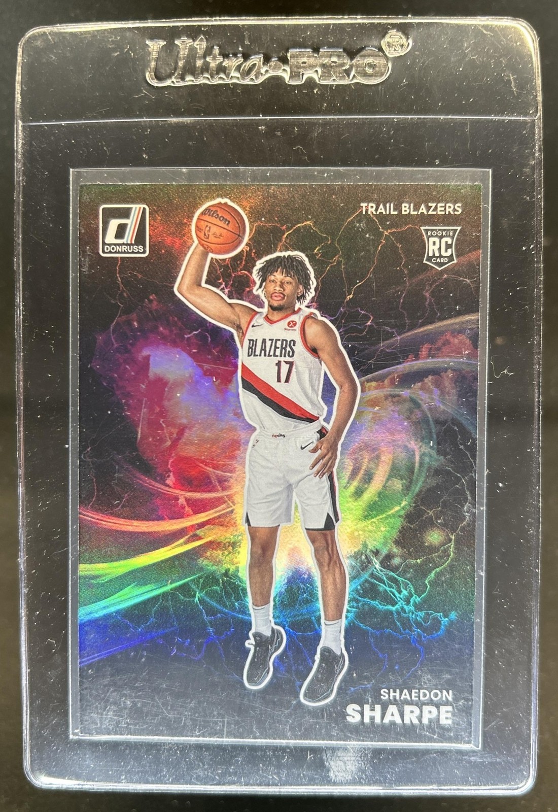2022-23 Panini Donruss Shaedon Sharpe Night Moves RC SP Rookie #7 Trail Blazers