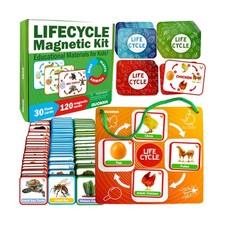 QUOKKA Life Cycle Kit Toy Montessori - 30 Flash Cards Toddler Scien... Fast Ship