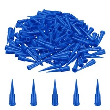 160Pcs 0.41mm Plastic Tapered Pinhead, 22 Gauge TT Blunt Needle Tip, Blue