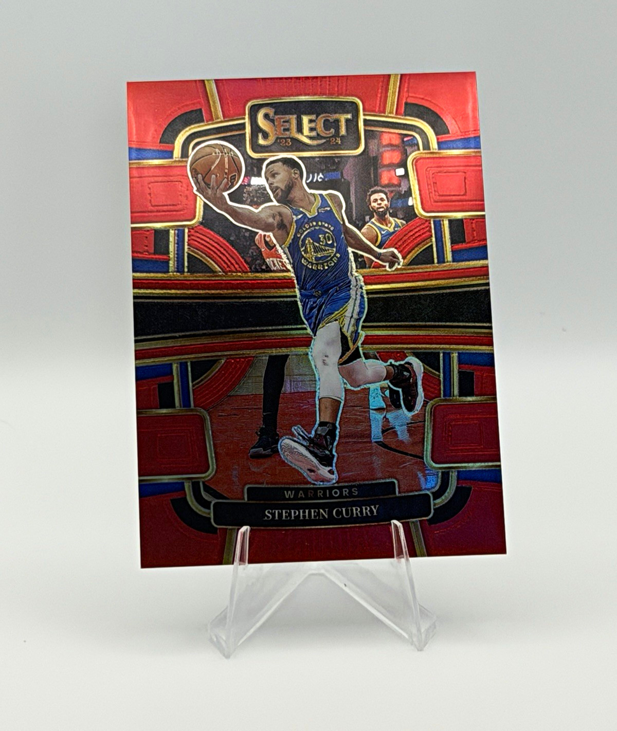 Panini Select 2023-24 Stephen Curry Concourse Red Prizm /199 #56 Warriors