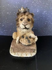 Vintage Stone Critters SC-480 Lion A Dainty Dish Figurine United Design Corp