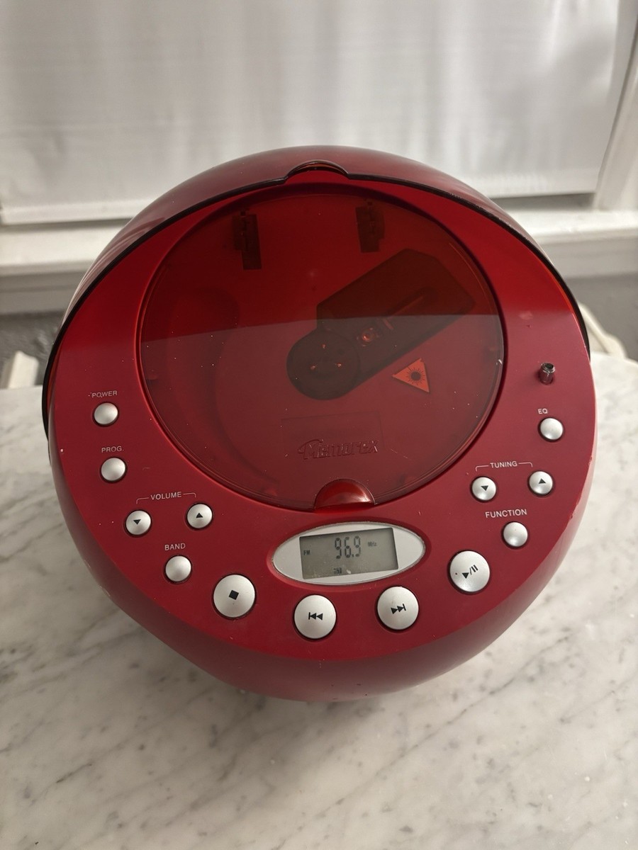 希少 Memorex MSP-BX1600 レトロポップ Y2K アメリカ雑貨 Red Boomball AM/FM 90's Y2K Memorex CD Player MSP BX1600 Japan | eBay