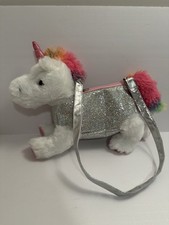 Unicorn Rainbow Sparkle Soft Purse Kids Handbag Bag