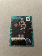 2022-23 Panini Donruss Christian Braun #221 Holo Green Laser (RC) Denver Nuggets