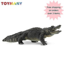 TOYMANY Alligator Figurine Realistic Crocodile Wildlife Animal Model Collectible
