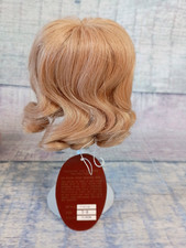 Kemper YVETTE Doll Wig Human Hair Size 7-8 BLONDE Long Curls Bangs