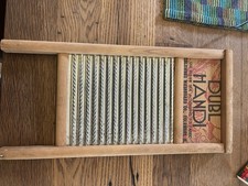 Dubl Handi Washboard Co. Columbus, Oh Vintage 18x8.5"
