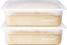 Proofing Container 2 Pack W/ 6L Capacity Fits Up to 3000 Grams of Dough Dough